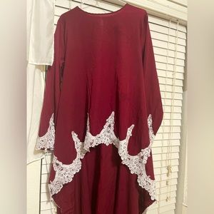 High-Low top with lace